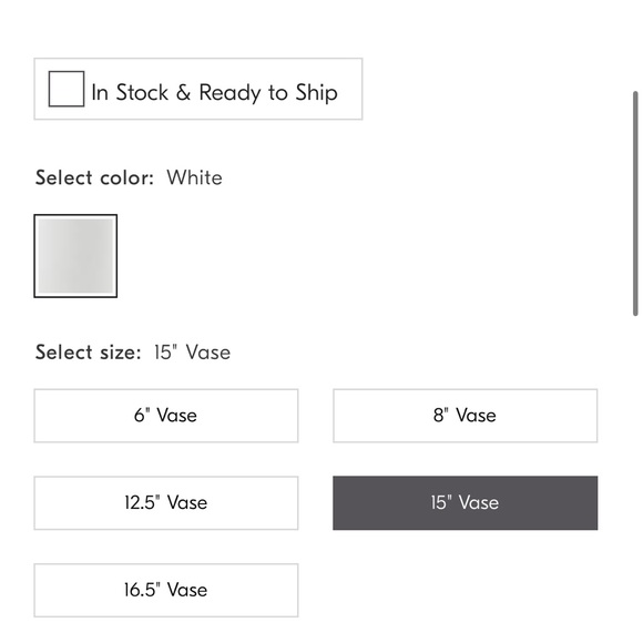 West Elm 15” Vase (2 available - see separate listing for second) - Picture 2 of 2